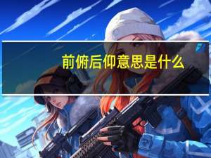 前俯后仰意思是什么
