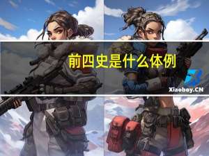 前四史是什么体例
