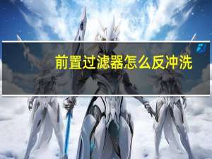 前置过滤器怎么反冲洗