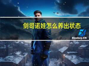 剑司诺娃怎么养出状态