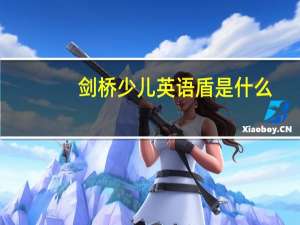 剑桥少儿英语盾是什么