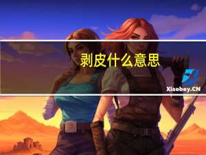 剥皮什么意思
