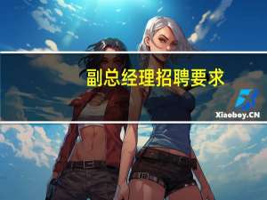 副总经理招聘要求
