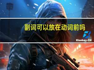 副词可以放在动词前吗