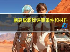 副高级职称评审条件和材料