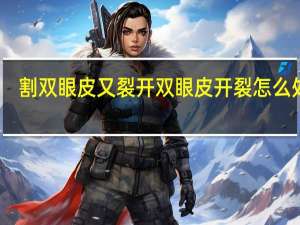 割双眼皮又裂开 双眼皮开裂怎么处理