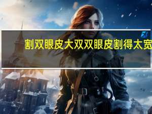 割双眼皮大双 双眼皮割得太宽不自然能修复吗