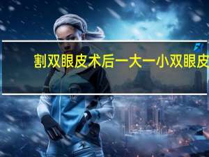 割双眼皮术后一大一小 双眼皮一大一小怎么恢复