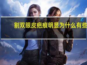 割双眼皮疤痕明显 为什么有些人做完双眼皮后的疤痕会很明显