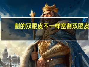 割的双眼皮不一样宽 割双眼皮一个宽一个窄怎么办