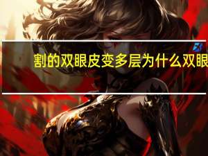 割的双眼皮变多层 为什么双眼皮会变成多层