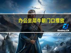 办公室犀牛朝门口摆放
