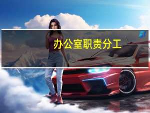 办公室职责分工