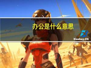 办公是什么意思