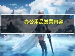 办公用品发票内容