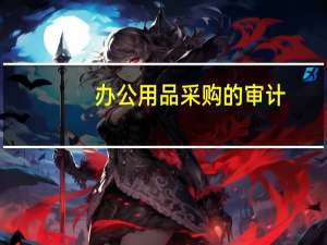 办公用品采购的审计