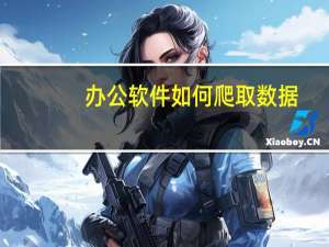 办公软件如何爬取数据