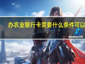 办农业银行卡需要什么条件可以办