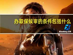 办取保候审的条件包括什么