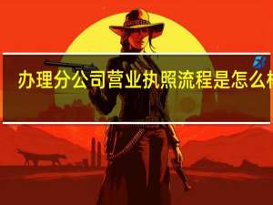 办理分公司营业执照流程是怎么样的