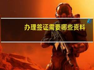 办理签证需要哪些资料