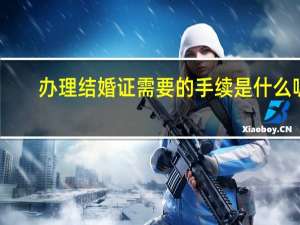 办理结婚证需要的手续是什么呢