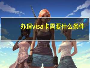 办理visa卡需要什么条件