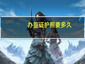 办签证护照要多久