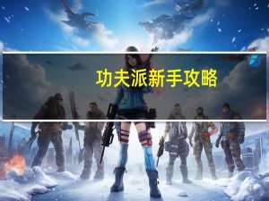 功夫派新手攻略（功夫派怎么快速升级）