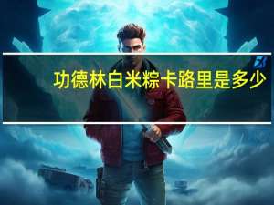 功德林 白米粽卡路里是多少