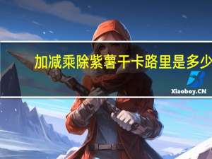 加减乘除 紫薯干卡路里是多少