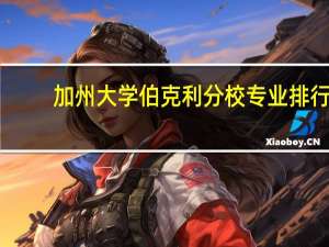 加州大学伯克利分校专业排行