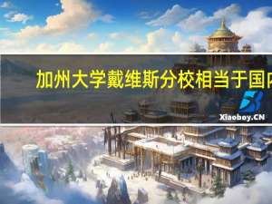 加州大学戴维斯分校相当于国内