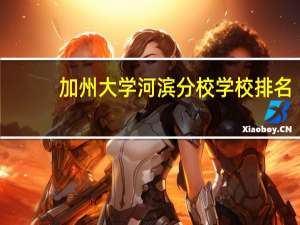 加州大学河滨分校学校排名