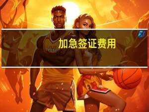 加急签证费用(加急签证费用多少钱)