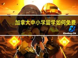 加拿大中小学留学如何免费