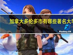 加拿大多伦多市有哪些著名大学