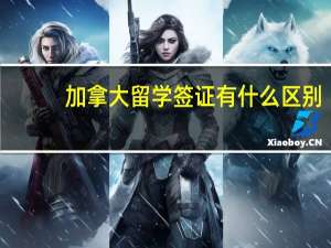 加拿大留学签证有什么区别