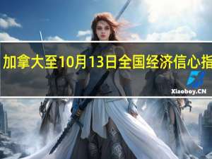 加拿大至10月13日全国经济信心指数 50.16前值51.1