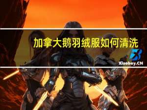 加拿大鹅羽绒服如何清洗