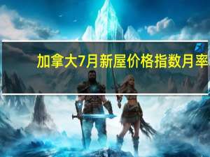 加拿大7月新屋价格指数月率 -0.1%前值0.1%