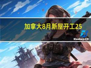 加拿大8月新屋开工 25.2787万户预期24.53万户前值25.5万户