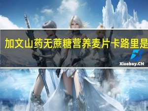 加文 山药无蔗糖营养麦片卡路里是多少