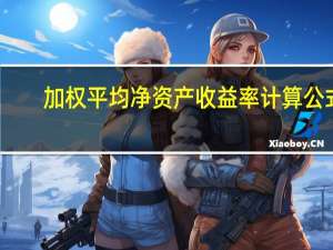 加权平均净资产收益率计算公式