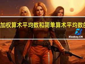 加权算术平均数和简单算术平均数的区别