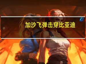 加沙飞弹击穿比亚迪：结果让日德网友口服心也服