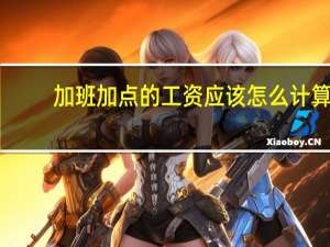 加班加点的工资应该怎么计算
