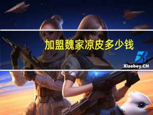 加盟魏家凉皮多少钱（魏家凉皮加盟费多钱）