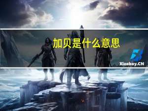 加贝是什么意思