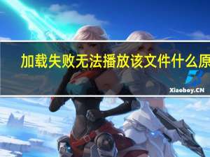 加载失败无法播放该文件什么原因（此文件无法播放这可能是因为）